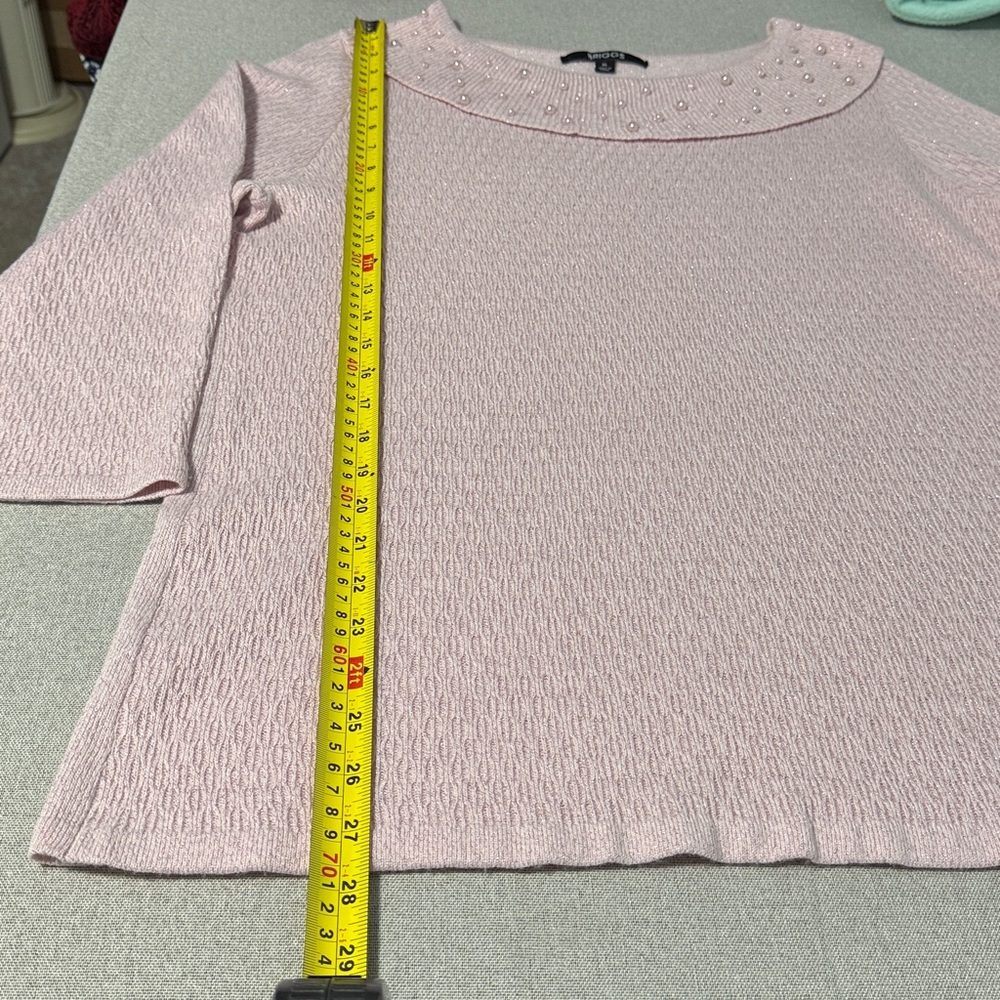 Briggs New York Light Pink Beaded Collar Sweater
SZXL - Picture 8 of 13